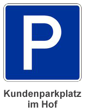 Parkplatz direkt im Hof unserer Anwaltskanzlei